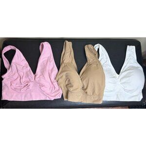 Lot Of 3 Sports Bras Mixed Yoga Activewear Seamless Workout Gym Bra Top XL Plus